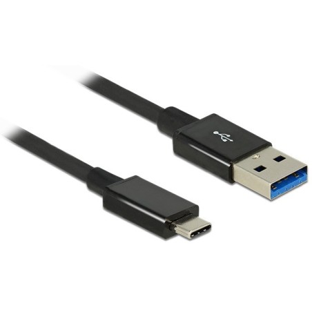 DeLOCK 1m USB 3.1 Gen 2 Type-C Type-A cavo USB USB 3.2 Gen 2 (3.1 Gen 2) USB A USB C Nero