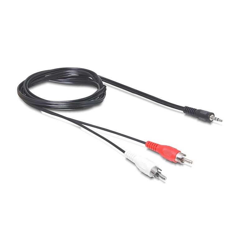 DeLOCK 84000 cavo audio 1,5 m 2 x RCA 3.5mm Nero