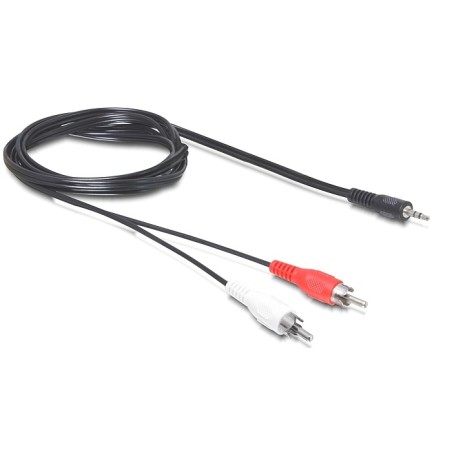 DeLOCK 84000 cavo audio 1,5 m 2 x RCA 3.5mm Nero