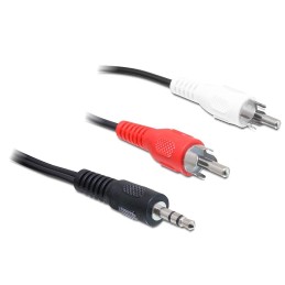 DeLOCK 84000 cavo audio 1,5 m 2 x RCA 3.5mm Nero