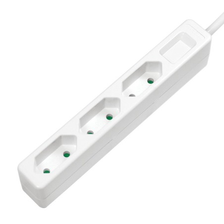 LogiLink LPS229 prolunghe e multiple 1,5 m 3 presa(e) AC Interno Bianco