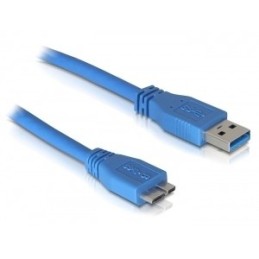 DeLOCK Micro USB 3.0 - 1M cavo USB USB A Blu