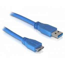 DeLOCK Micro USB 3.0 - 2M cavo USB USB A Blu