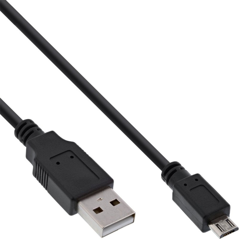 InLine S-31710 cavo USB USB 2.0 1 m USB A Micro-USB B Nero