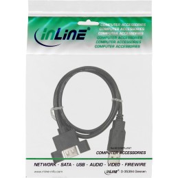 InLine Cavo USB 2.0 pannello A femmina   A maschio, 0,6m