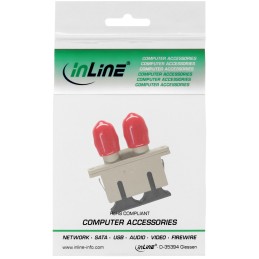 InLine Adattatore LWL FO, ST SC duplex, multimodale, ceramica, da pannello