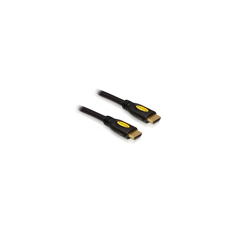 DeLOCK HDMI 1.4 Cable 2.0m male   male cavo HDMI 2 m HDMI tipo A (Standard) Nero