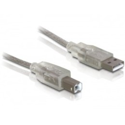 DeLOCK Cable USB 2.0 A-B - 0.5m cavo USB 0,5 m USB A USB B Grigio