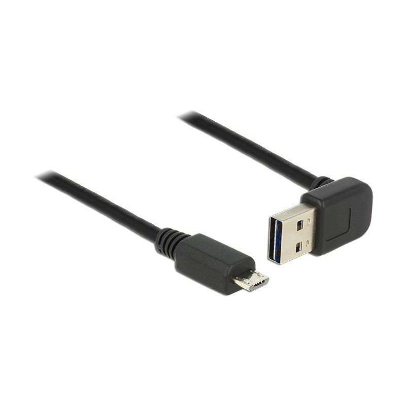 DeLOCK 1m, USB 2.0-A - USB 2.0 micro-B cavo USB USB A Micro-USB B Nero