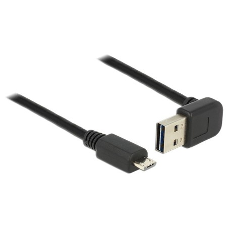 DeLOCK 1m, USB 2.0-A - USB 2.0 micro-B cavo USB USB A Micro-USB B Nero