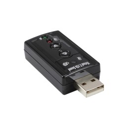 InLine USB Soundcard, 7.1 Surround Sound virtuale, scheda audio esterna