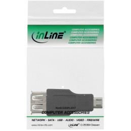 InLine Adattatore USB 2.0 Micro B maschio   A femmina