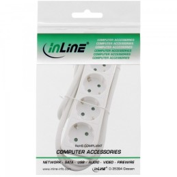 InLine 4043718210473 prolunghe e multiple 1,5 m 4 presa(e) AC Interno Bianco