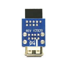 DeLOCK 1 x 9-pin 2.54 mm 2 x USB 2.0-A Nero, Blu, Argento