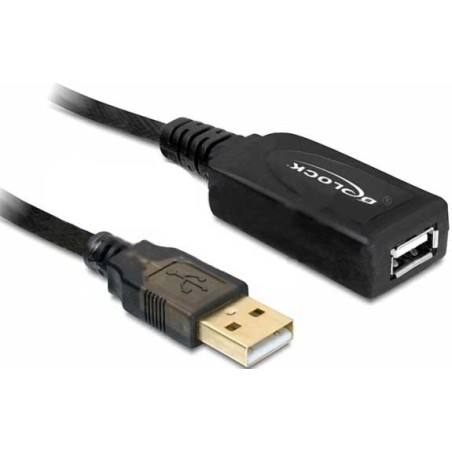 DeLOCK 15m USB 2.0 cavo USB Nero