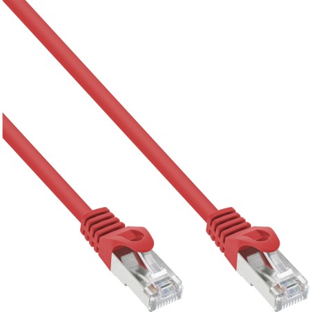 InLine Cavo patch Lan, SF UTP, Cat.5e, rosso, 3m