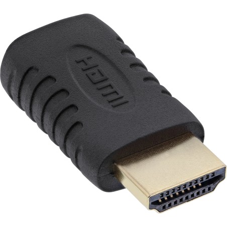 InLine Adattatore HDMI Tipo A Maschio a Mini HDMI Tipo C Femmina, dorato, 4K2K