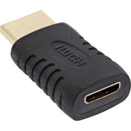 InLine Adattatore HDMI Tipo A Maschio a Mini HDMI Tipo C Femmina, dorato, 4K2K