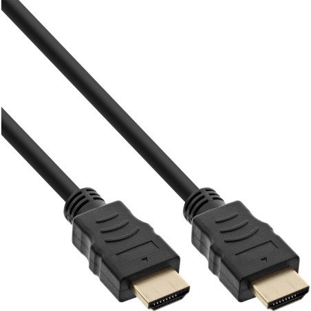 InLine Cavo HDMI High Speed con Ethernet, 0,5m, dorato