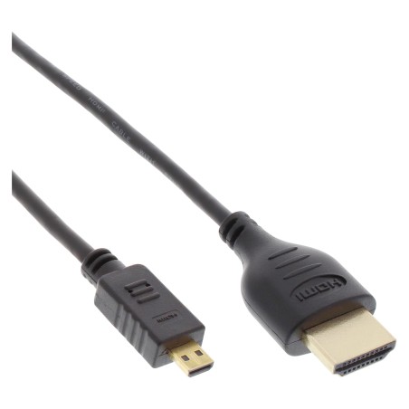 InLine Cavo micro HDMI, Super Slim A D, Ethernet,, 4K2K, 1,8m, Premium