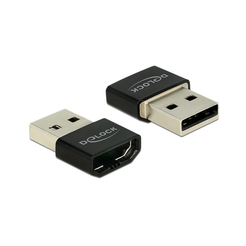 DeLOCK HDMI USB-A adattatore grafico USB Nero, Argento