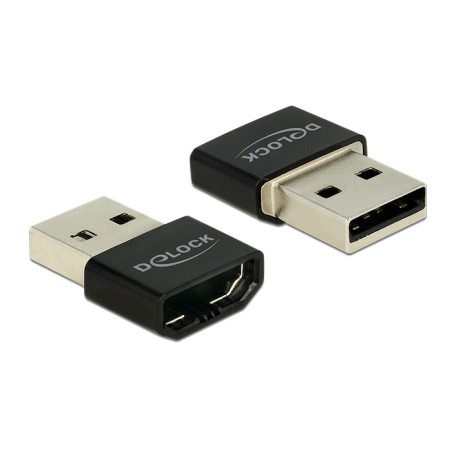 DeLOCK HDMI USB-A adattatore grafico USB Nero, Argento