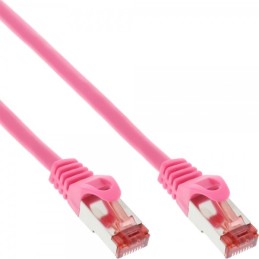 InLine 4043718125944 cavo di rete Rosa 0,5 m Cat6 S FTP (S-STP)