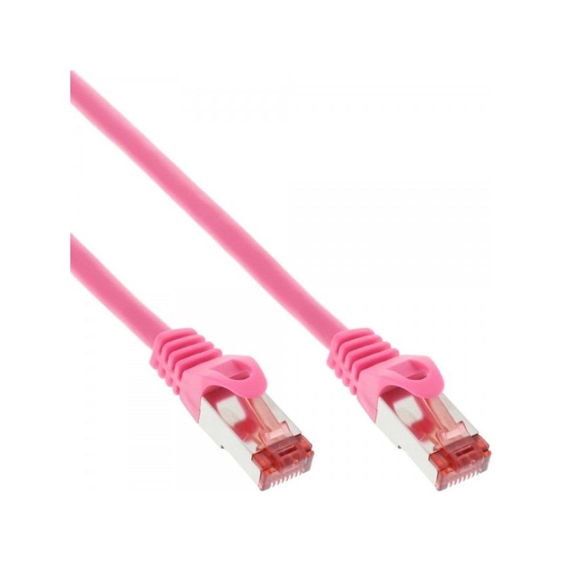 InLine 4043718125944 cavo di rete Rosa 0,5 m Cat6 S FTP (S-STP)