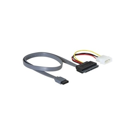 DeLOCK SATA All-in-One cable cavo SATA 0,5 m