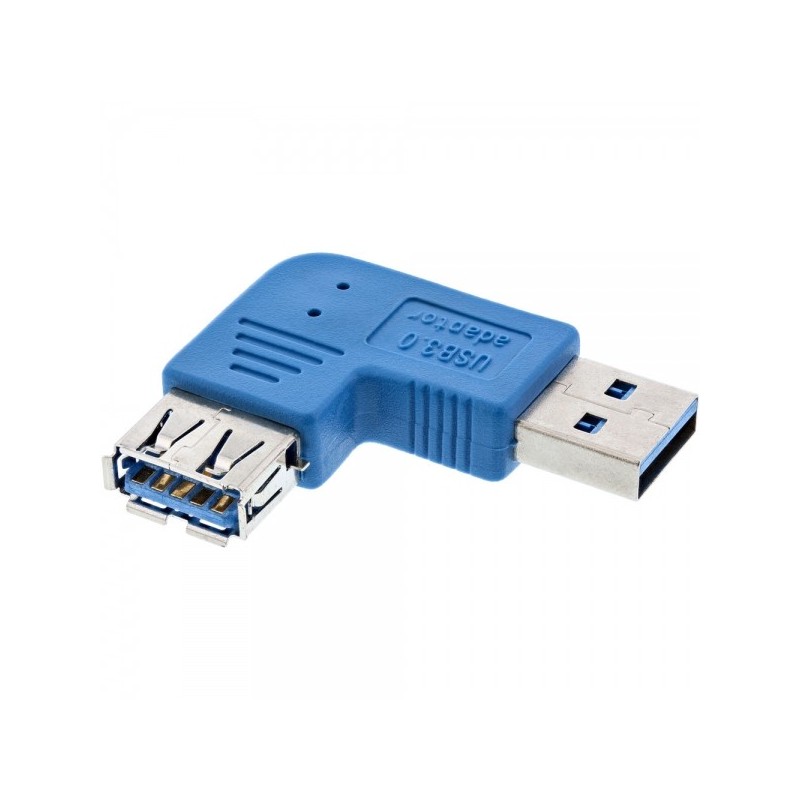 InLine 4043718158034 adattatore per inversione del genere dei cavi USB 3.0 A Blu