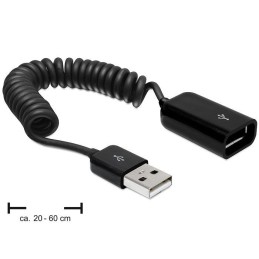 DeLOCK USB 2.0 0.6m cavo USB 0,6 m USB A Nero