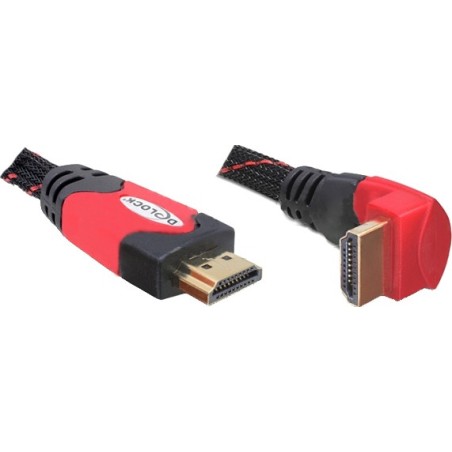 DeLOCK 5m HDMI cavo HDMI HDMI tipo A (Standard) Nero, Rosso