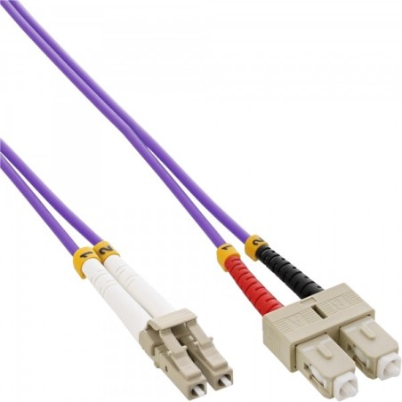 InLine 4043718248360 cavo InfiniBand e in fibra ottica 0,5 m LC SC Viola