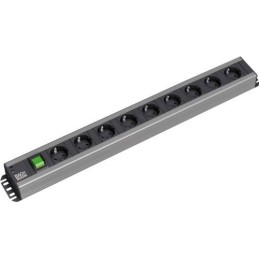 Bachmann 300.004 prolunghe e multiple 2 m 9 presa(e) AC Nero, Grigio