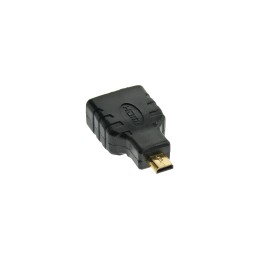 InLine Adattatore HDMI Typ A Femmina a Micro HDMI Typ D Maschio, dorato, 4K2K