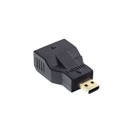 InLine Adattatore Mini HDMI Tipo C Femmina a Micro HDMI Tipo D Maschio, dorato