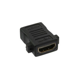 InLine Adattatore HDMI da pannello Tipo A Femmina Femmina, dorato, 4K2K