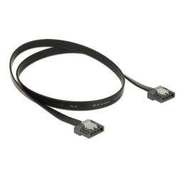 DeLOCK 0.5m SATA III cavo SATA 0,5 m SATA 7-pin Nero