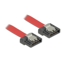 DeLOCK 0.3m SATA III cavo SATA 0,3 m SATA 7-pin Rosso