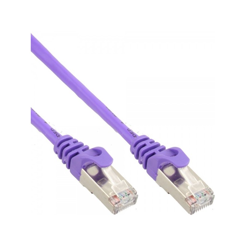 InLine 4043718163076 cavo di rete Viola 0,25 m Cat5e SF UTP (S-FTP)