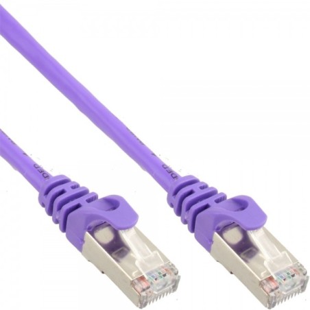 InLine 4043718163076 cavo di rete Viola 0,25 m Cat5e SF UTP (S-FTP)