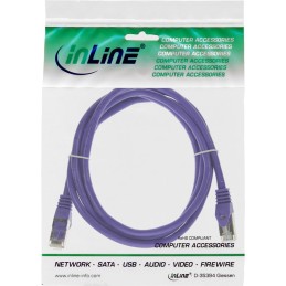 InLine 72533P cavo di rete Viola 0,3 m Cat5e SF UTP (S-FTP)