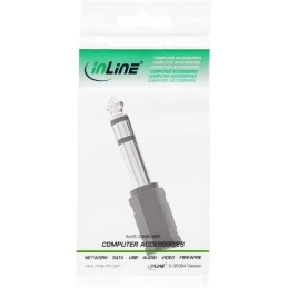 InLine Adattatore Audio, 6,3mm Jack maschio a 3,5mm Jack femmina, Stereo