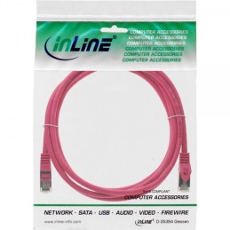 InLine 4043718125784 cavo di rete Rosa 0,5 m Cat5e SF UTP (S-FTP)