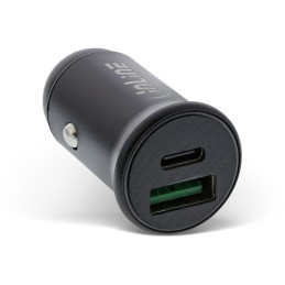 InLine Alimentatore USB per auto, USB-A + USB-C, nero