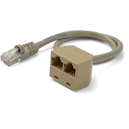 StarTech.com Cavo Adattatore sdoppiatore RJ45 2 a 1 - F M