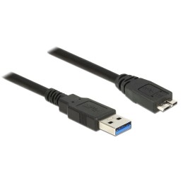 DeLOCK 85073 cavo USB USB 3.2 Gen 1 (3.1 Gen 1) 1,5 m USB A Micro-USB B Nero