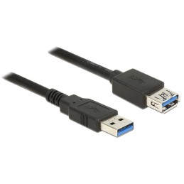 DeLOCK 85058 cavo USB USB 3.2 Gen 1 (3.1 Gen 1) 5 m USB A Nero