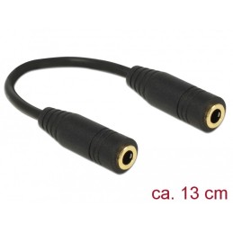 DeLOCK 65896 cavo audio 0,13 m 3.5mm Nero