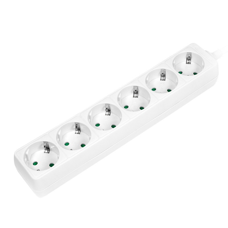 LogiLink LPS238 prolunghe e multiple 1,5 m 6 presa(e) AC Interno Bianco